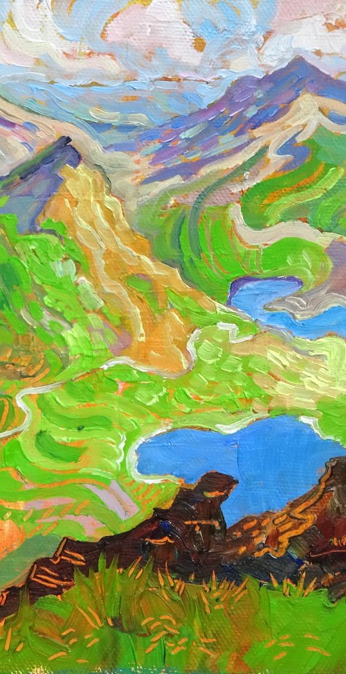 High Up - Snowdon Landscape by Mary Kemp