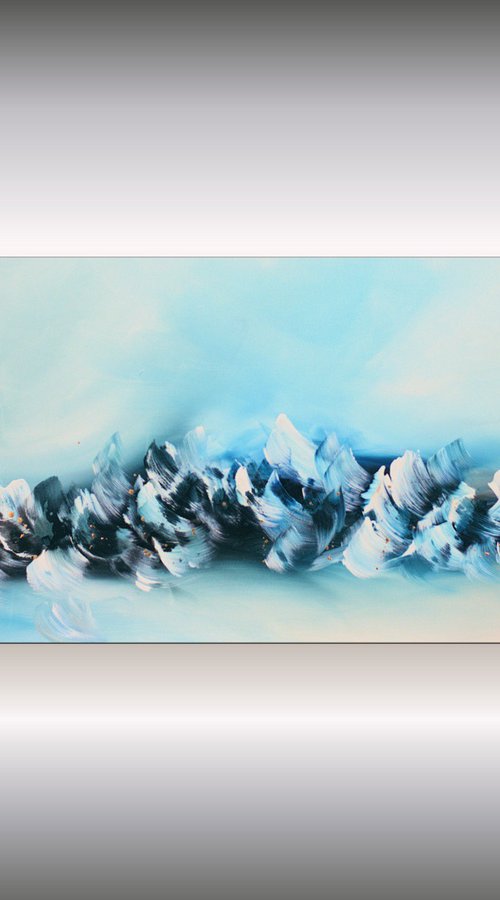 Golden Kisses II - Acrylic Painting - Abstract Art Painting Canvas Art Wall Art Ready to hang by Edelgard Schroer