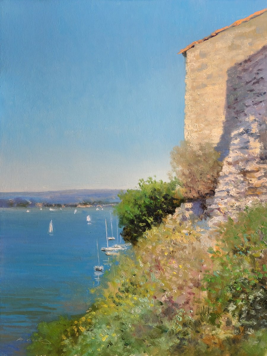 Etang De Bages By Pascal Giroud, 12 X 16, Artwork For Sale On Artfinder