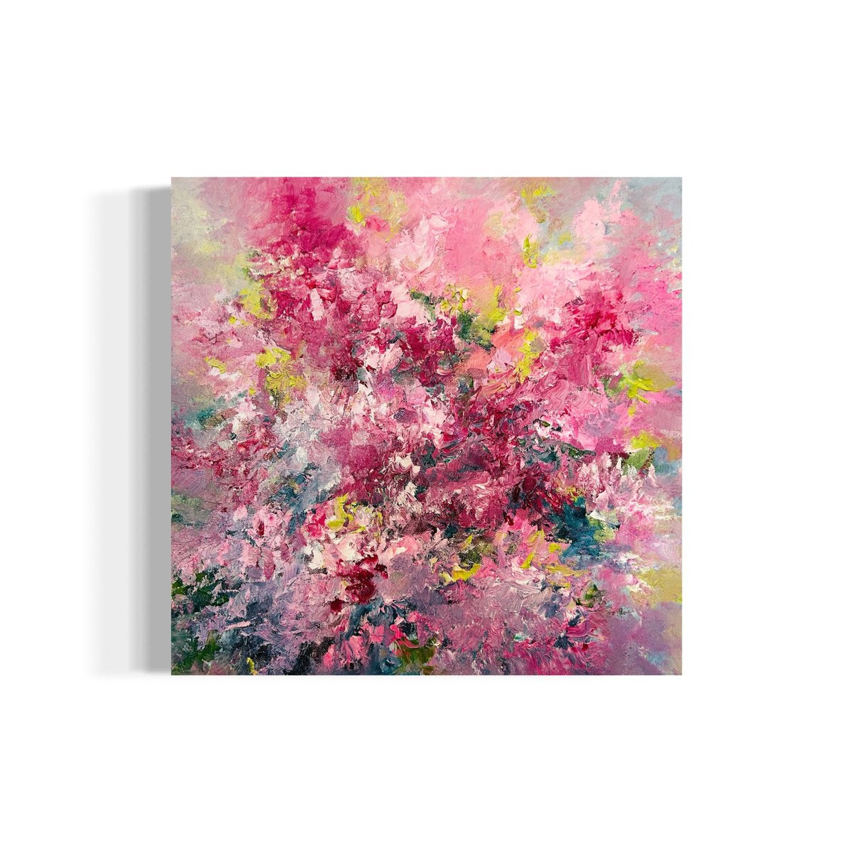 Impressionistic Abstract Oil Painting By Olga Beketova, 16 X 16", Easter ?2, Original Artwork