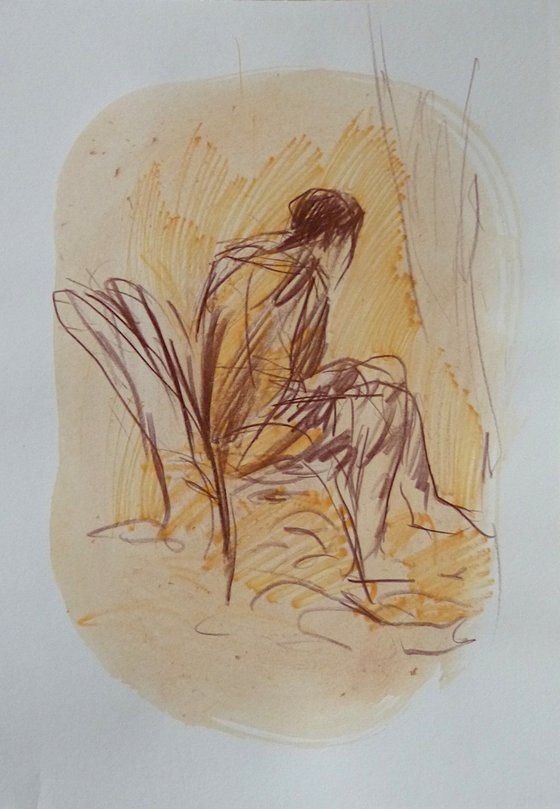 The seated figure 4, 21x29 cm - AF Exclusive!