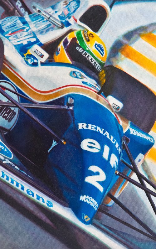 Ayrton Senna by Alex Dewars