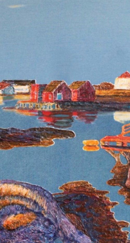 Denim series .Sun in the fishing village by Nadezda Stupina