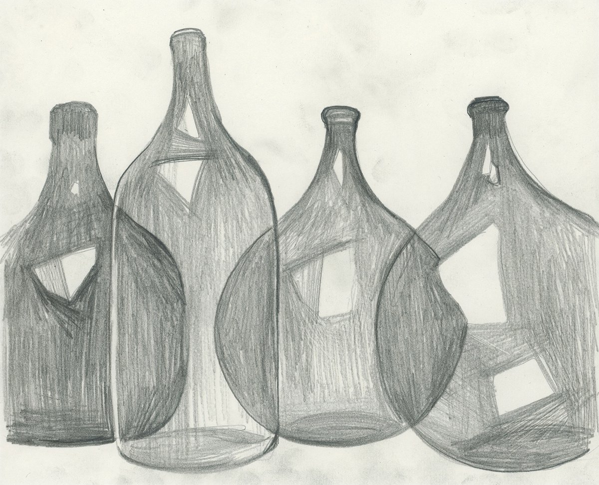 Four Bottles by Anton Maliar