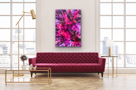 45''x 31"( 115 x 80 cm) VIOLET FLAME 13