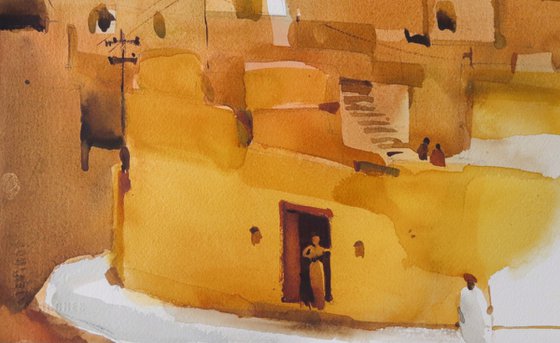 Just outside the city walls