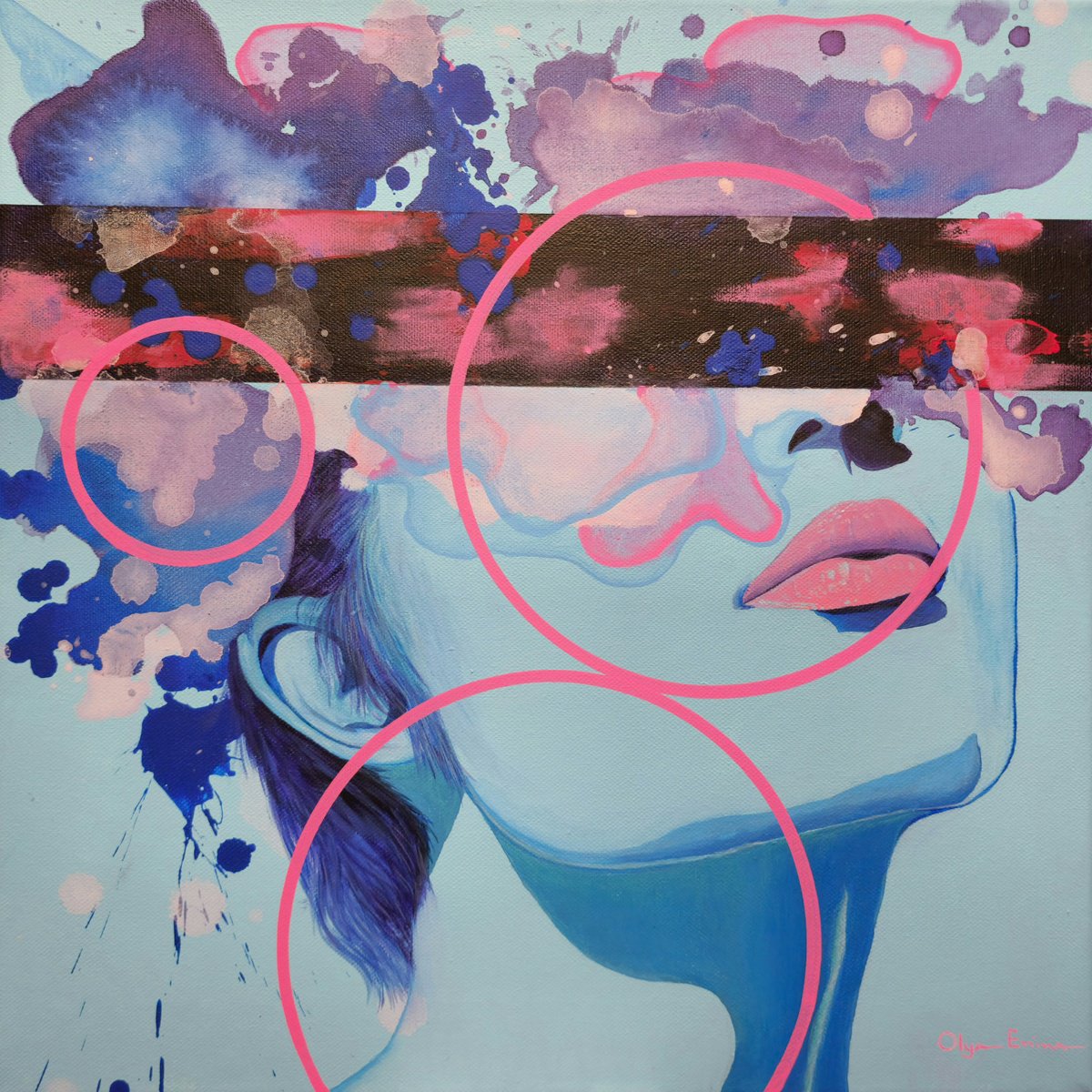 Veil Of Vision By Olya Enina, 16 X 16, Artwork For Sale On Artfinder