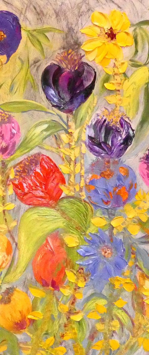 Summer Tulips by Lesley Blackburn
