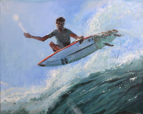 surfer №3. series "energy of motion" by Linar Ganeev
