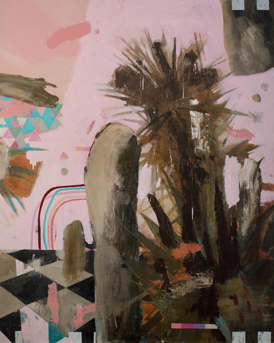 Expressive Landscape Oil Painting By Glib Franko, 63 X 79, Find Yourself, Original Artwork