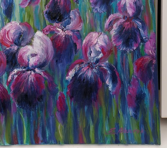 Iris painting