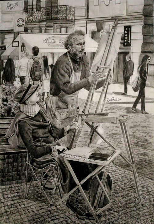 "l'artista di strada" by Laura Muolo