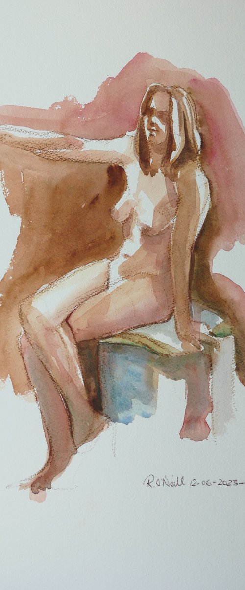 seated female nude by Rory O’Neill