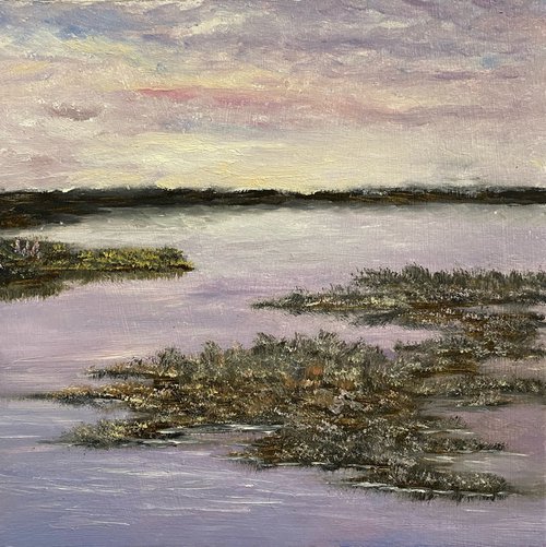 purple lake — modern landscape by ILDAR M. EXESALLE