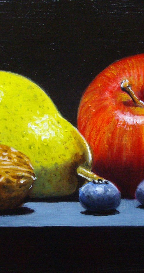 Fruit in chiaroscuro by Jean-Pierre Walter