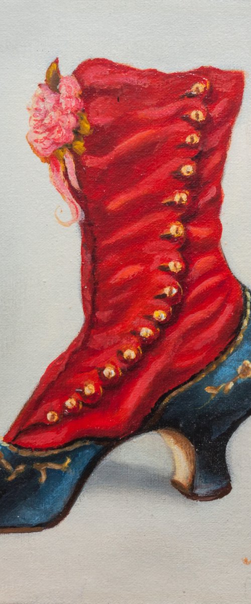 Red boot by Norma Beatriz Zaro