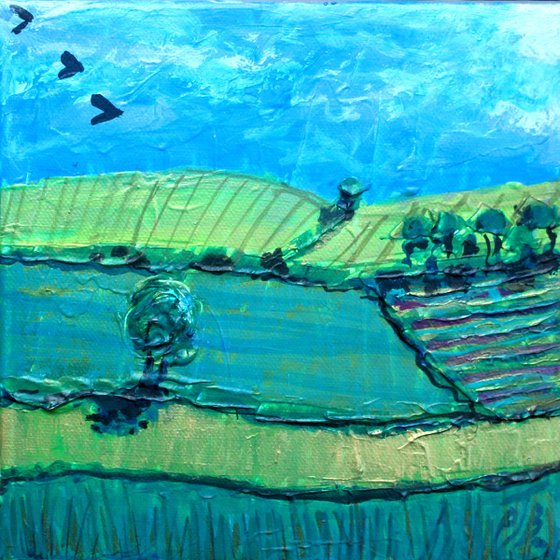English Landscape II (small 20 cm x 20 cm)