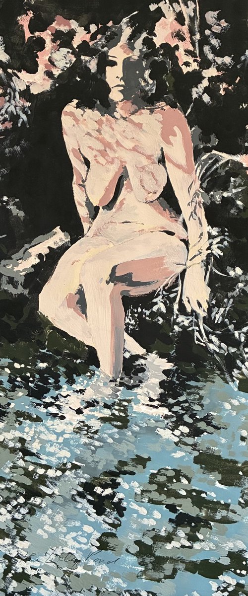 Sally at the Lily Pond by David Kofton