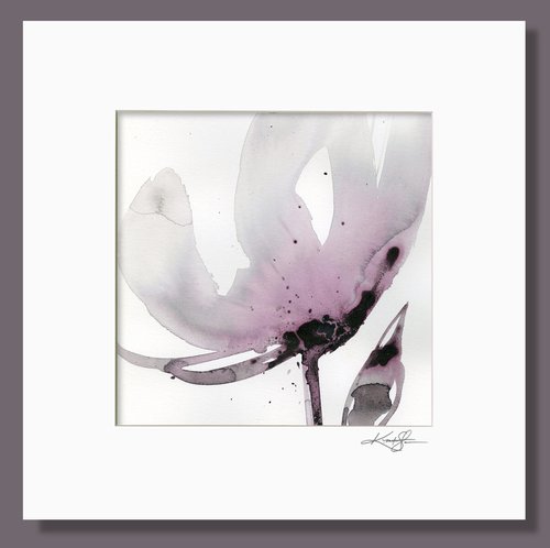 Organic Impressions 723 - Abstract Flower Painting by Kathy Morton Stanion by Kathy Morton Stanion