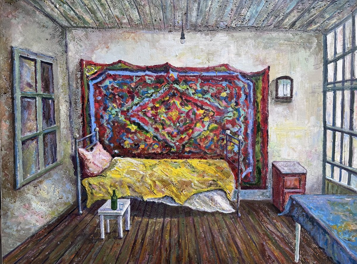 Room In Manglisi By Zurab Sharvadze, 31 X 24, Artwork For Sale On Artfinder