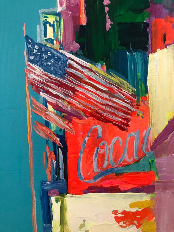 Wet streets of New York.