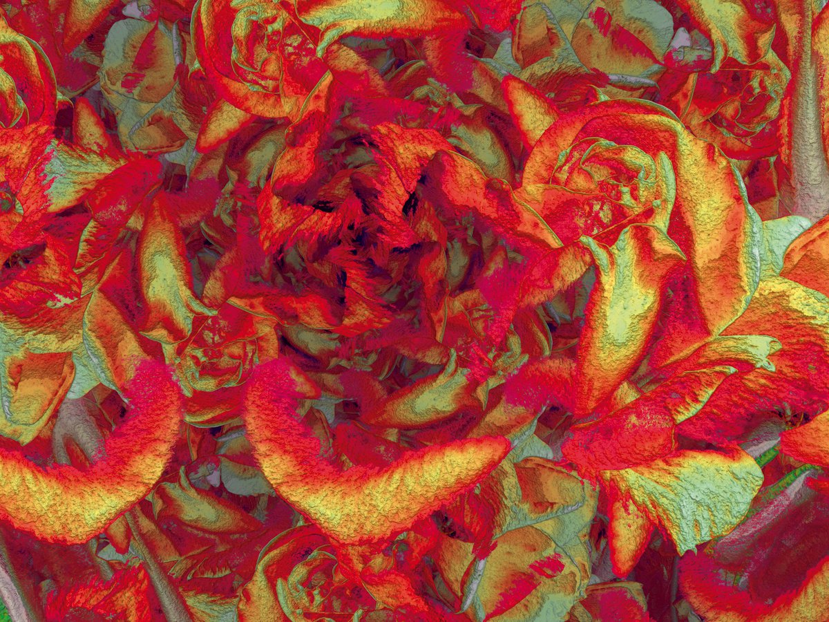 Abstract Botanical Print By Javier Diaz, 79 X 60, Tapices, Original Artwork