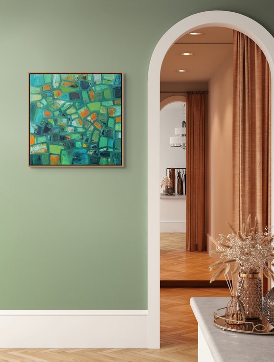 Abstract Shapes with Green