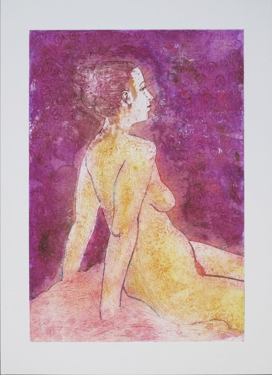 Seated female nude