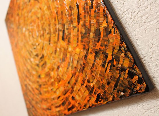 Shard of orange color