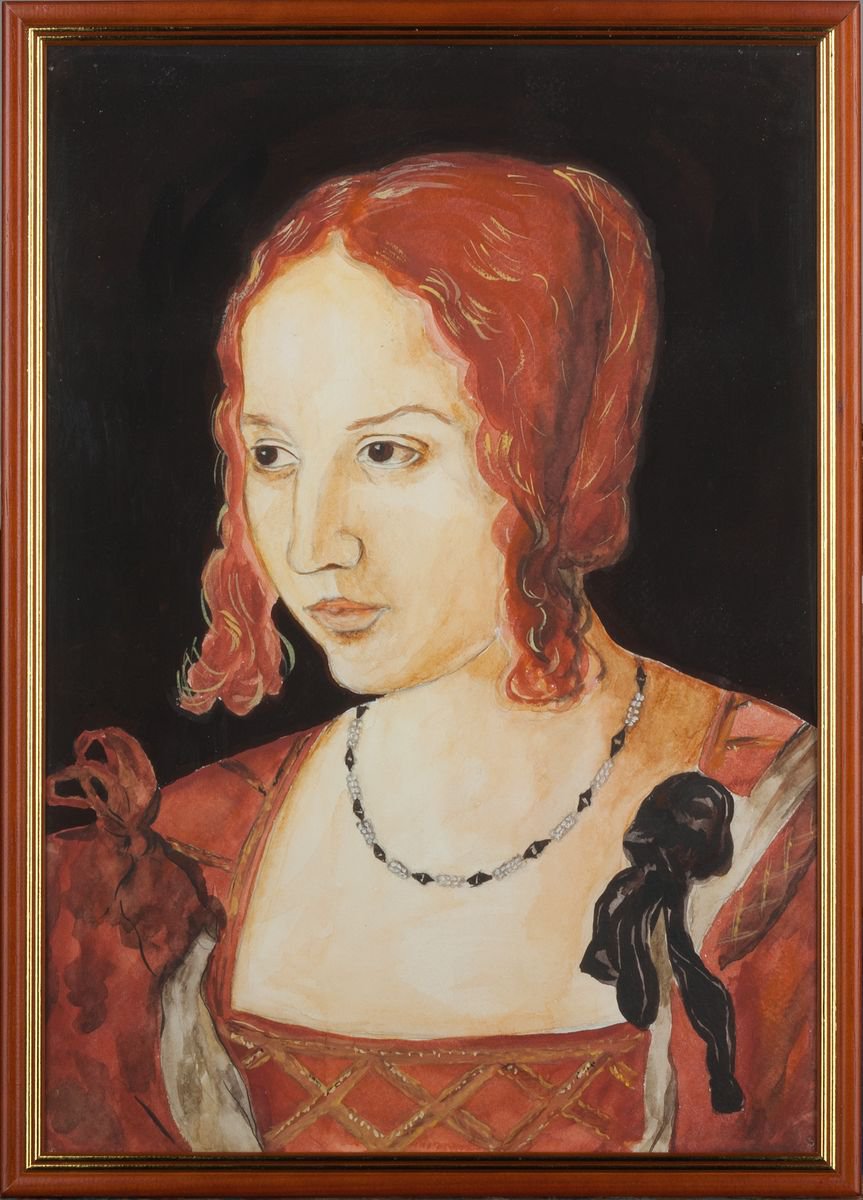 Portrait of a Young Venetian Woman. Copy after Albrecht Duerer by Alexandra Batyaeva