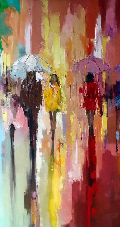 'Summer Walk in Hyde Park' by Ewa Czarniecka