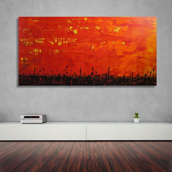 Lava Sky   (70 x 140 cm)