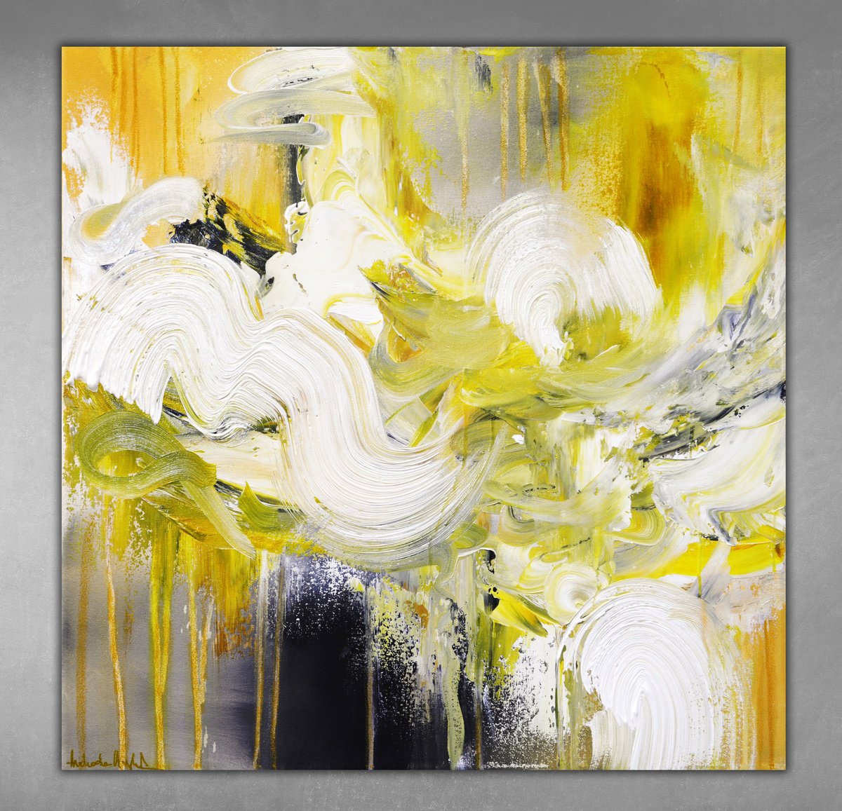 Abstract Acrylic Painting By Andrada Anghel, 24 X 24, Exploring Emotion I, Original Artwork