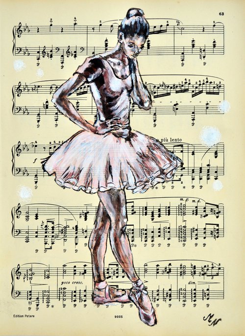 Ballerina XXV - Music Page by Misty Lady - M. Nierobisz