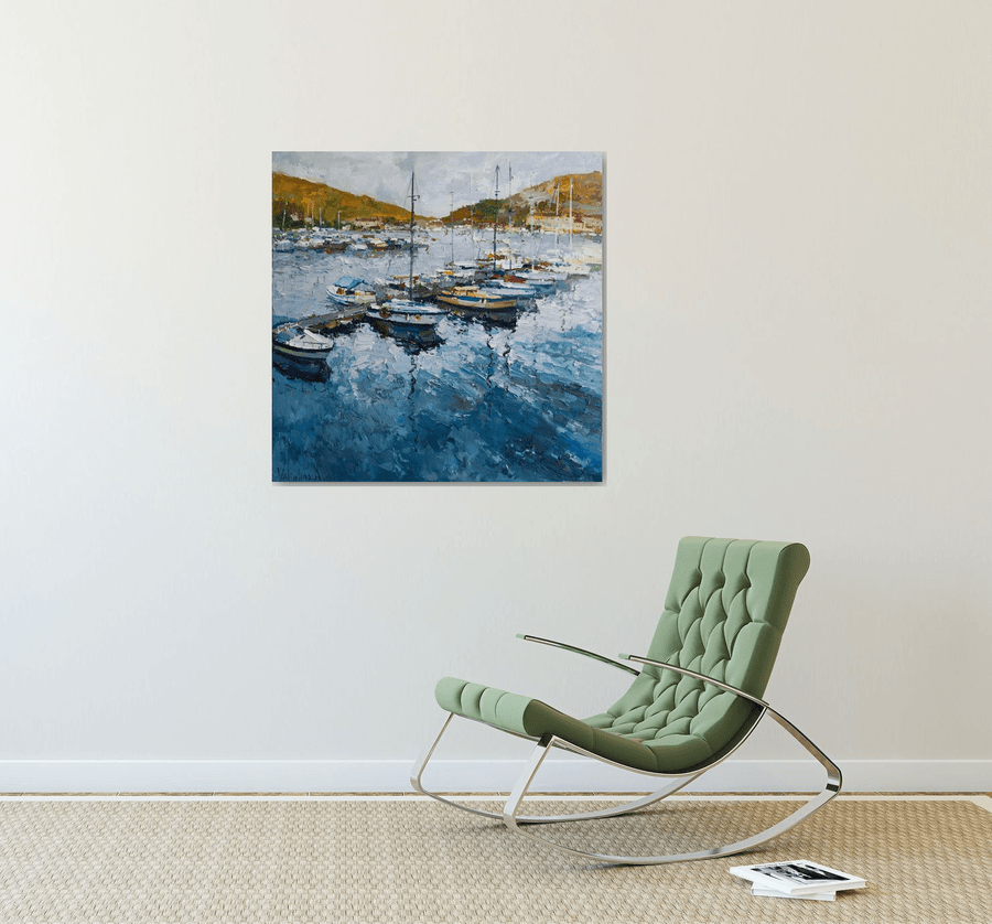 Yachts Oil painting by Anastasiia Valiulina | Artfinder