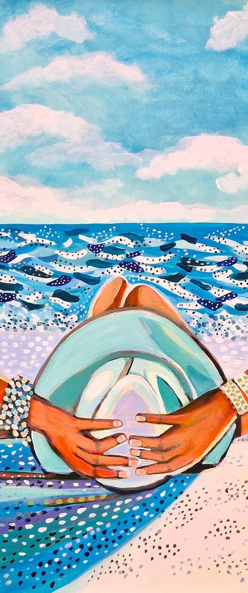 At the beach by Alexandra Djokic