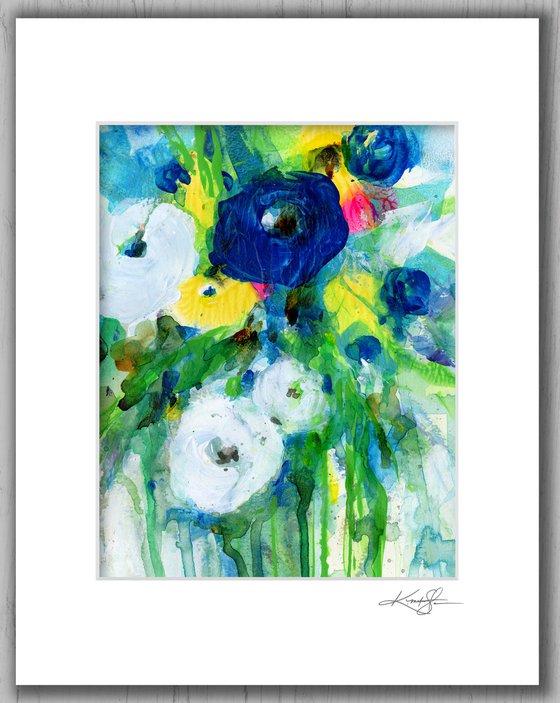 Flower Joy 15 - Floral Abstract Painting by Kathy Morton Stanion