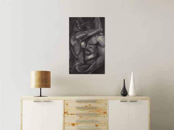 The charm of innocence, nude erotic oil painting, gift, art for home