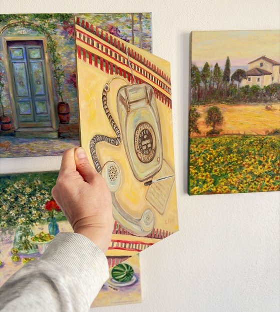 Scene with Retro Phone