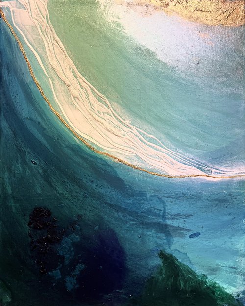 Blue waves4 seascape by Henrieta Angel