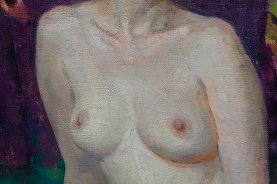 Pearl – Original Nude Oil Painting