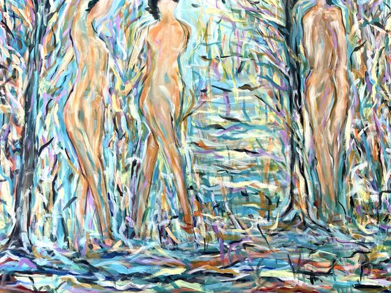 Three Bathers