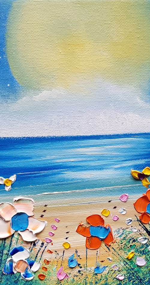 "The Moon, The Beach & Flowers in Love" by Phil Broad