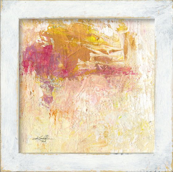 Serenity Abstraction 4 - Framed Abstract Painting by Kathy Morton Stanion