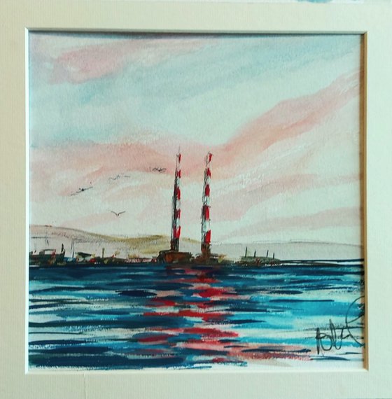 The Poolbeg Chimneys,Dublin Ireland