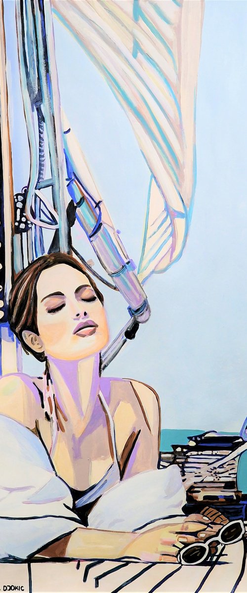 Summer time / 100 x 70 cm by Alexandra Djokic