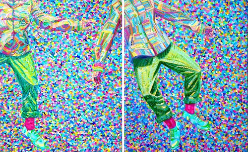 Consciousness and Subconsciousness (Diptych) by Van Lanigh