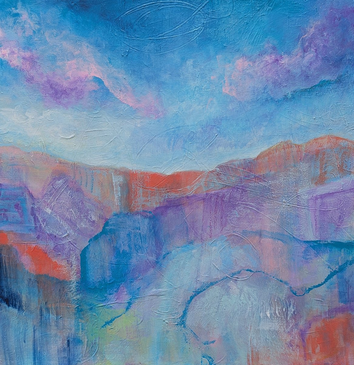 Summer Fields By Lisa Price, 20 X 20, Artwork For Sale On Artfinder