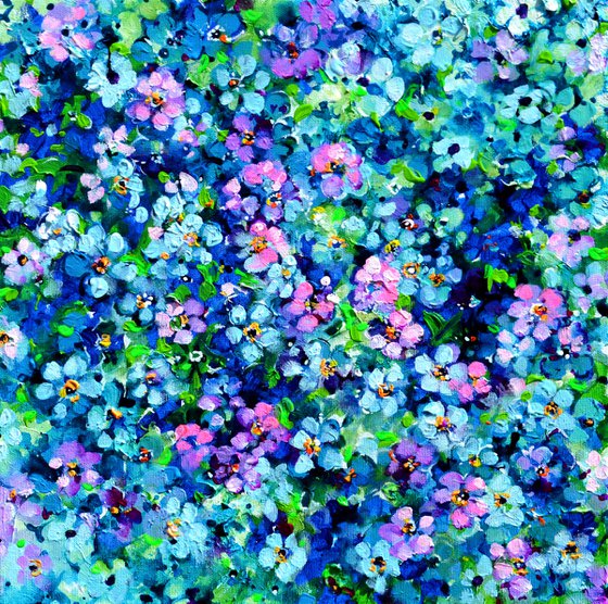 Forget Me Not Flower Field