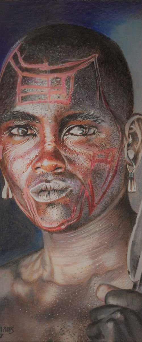 Masaai warrior (Kenya) by Hendrik Hermans